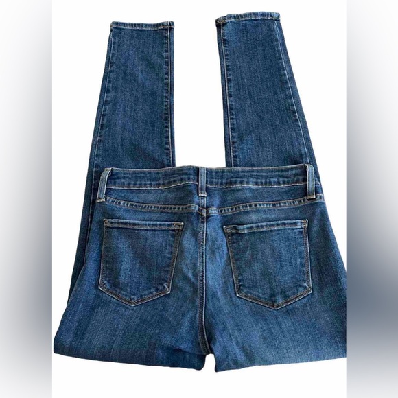 BUCKLE JUST BLACK Cropped Medium Blue Wash Denim Skinny Jeans Size 27 30x28 - Picture 4 of 7